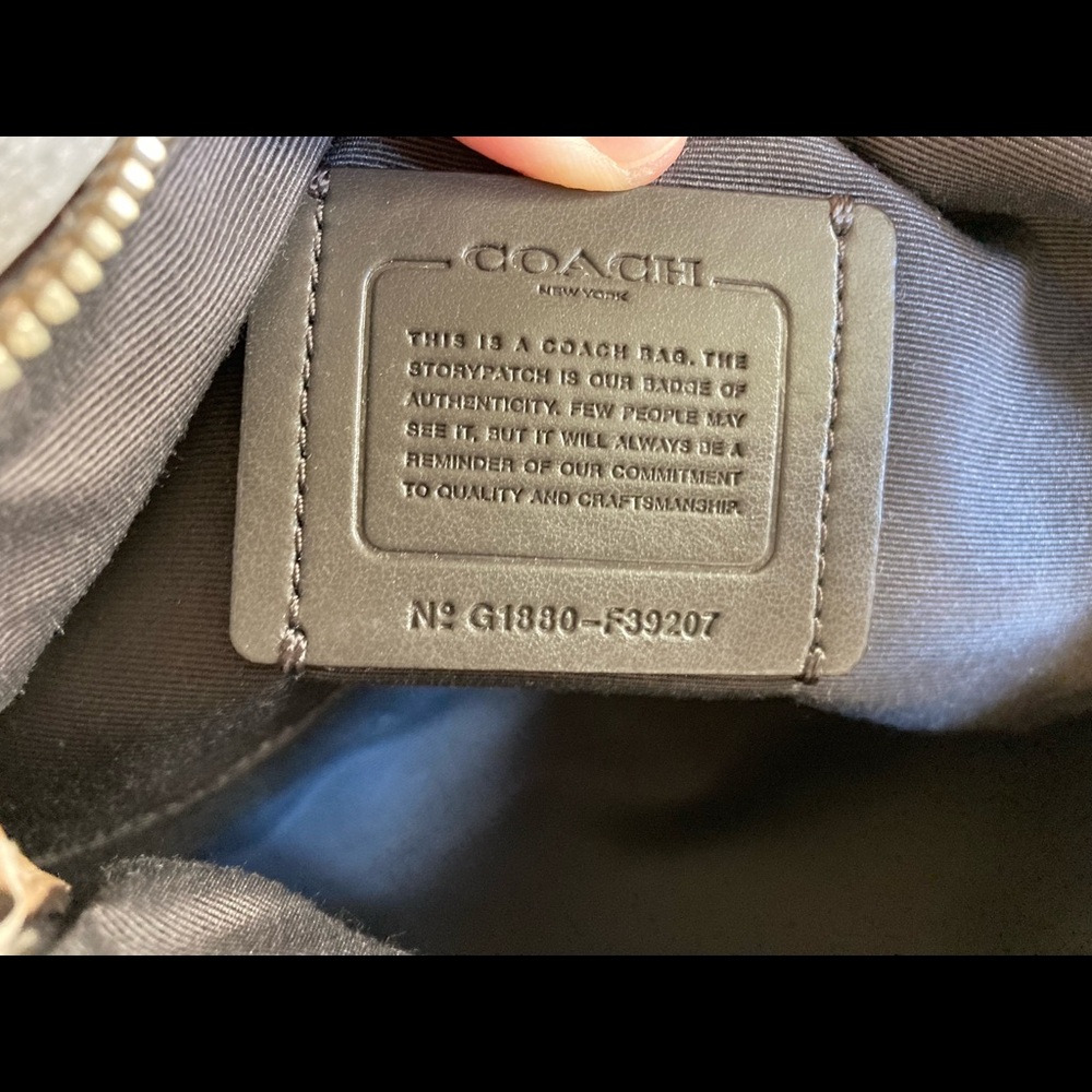 Coach metallic leather crossbody bag F39207 - Picture 7 of 9